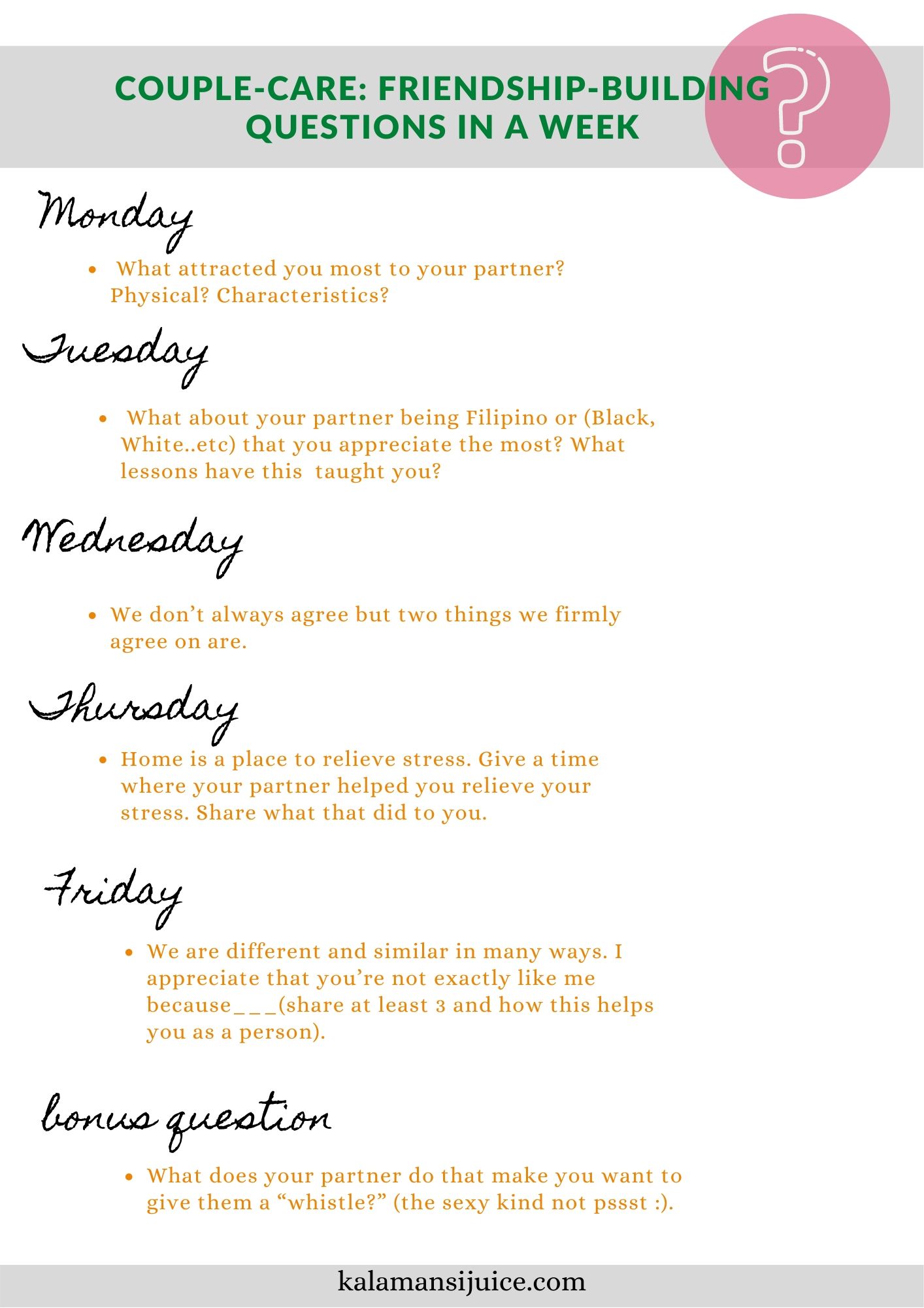 marriage counseling worksheets