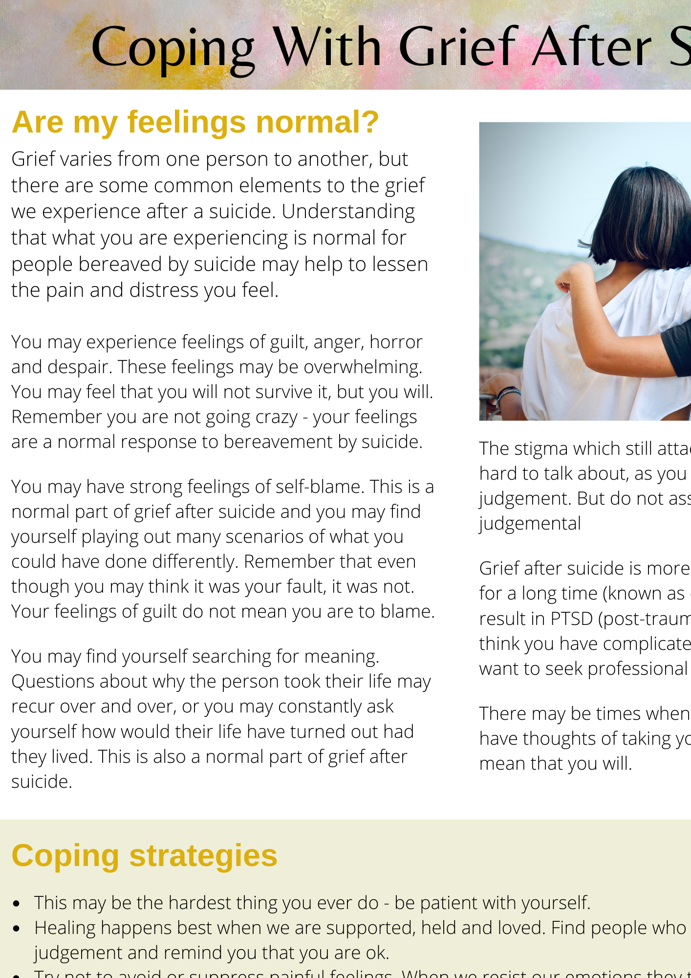 Guide to Grief After Suicide