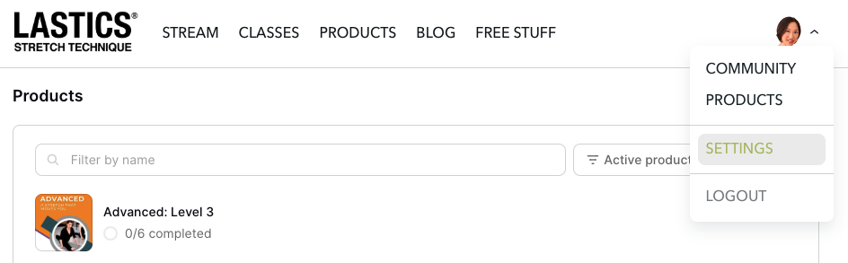 Log into your customer account