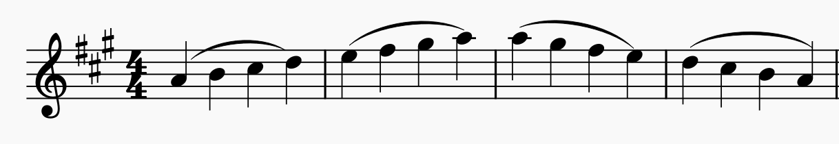 legato violin bow stroke