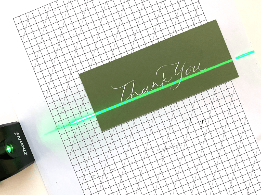 Using a laser level to estimate guidelines