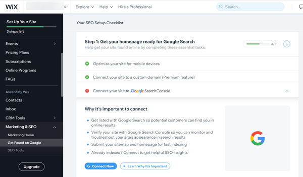 WIX SEO Tools & Elements
