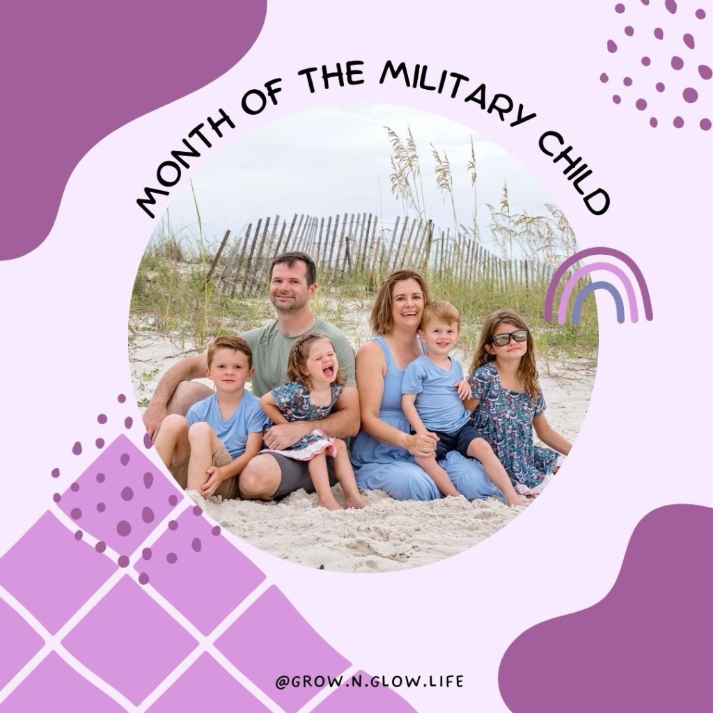Our military family of 6 on the beach
