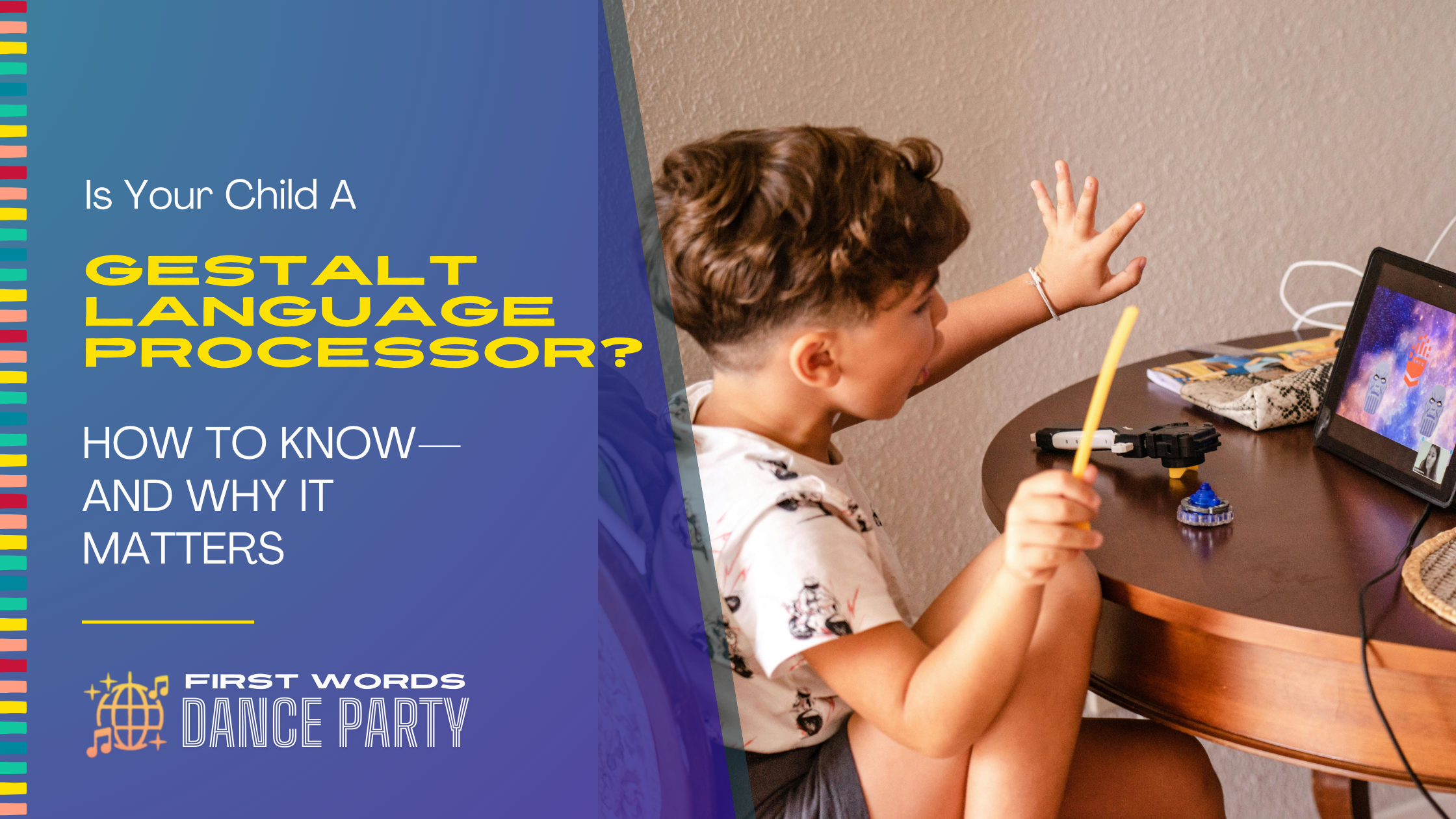 A gestalt language processor repeating a script to communicate.