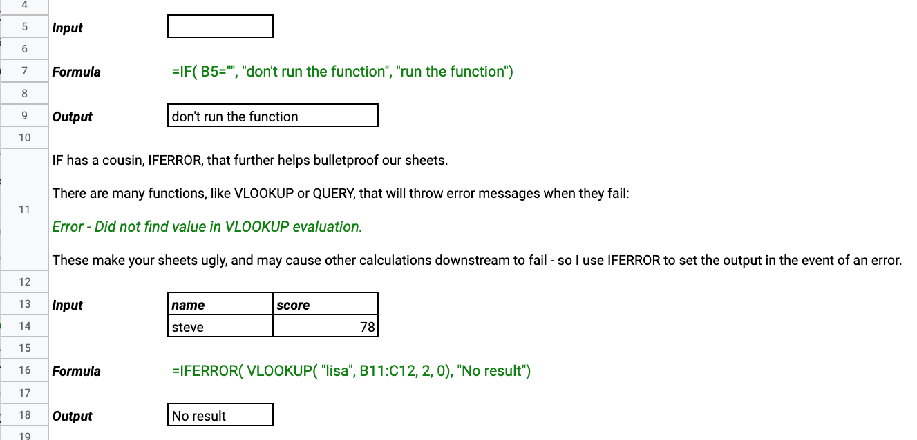 if and iferror formula