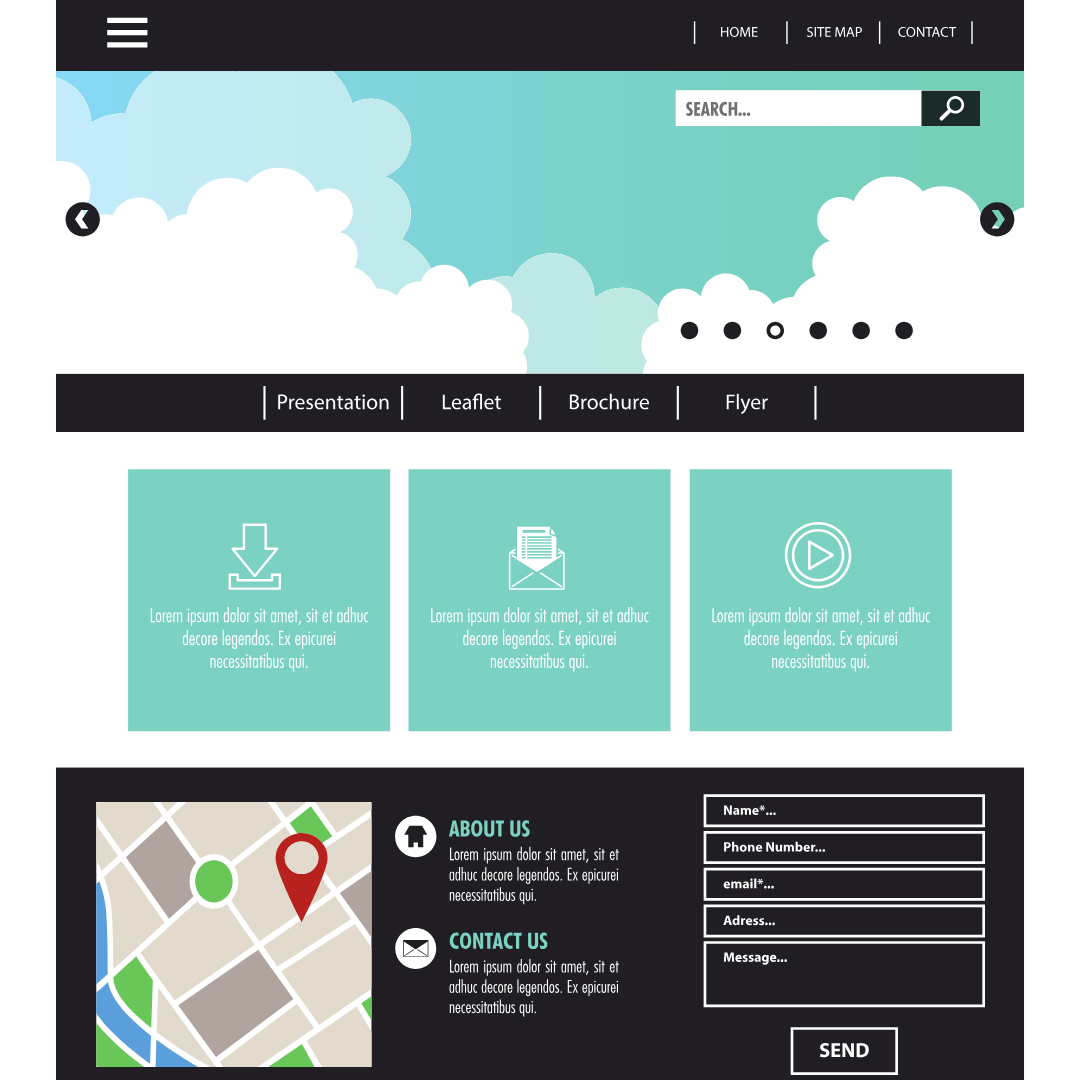 website structure image