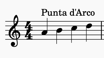 Punta d'Arco violin bowing technique