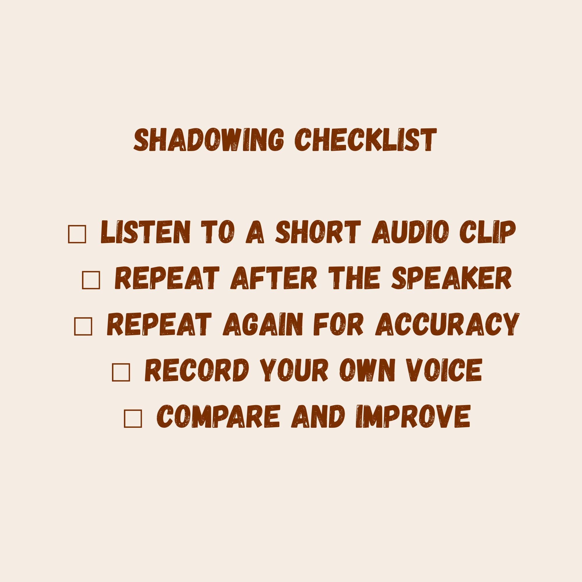 Step by step guide to practising English shadowing technique