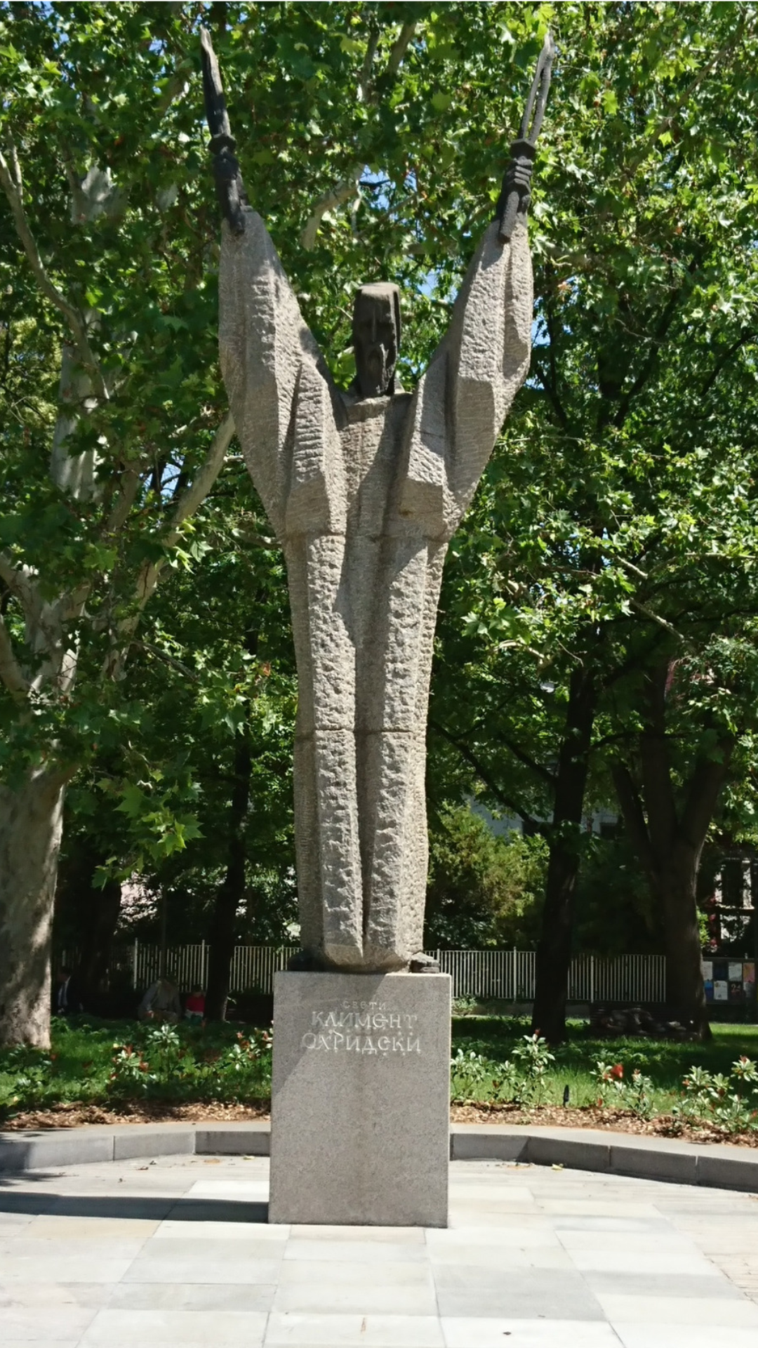 St. Kliment Ohridski garden Sofia