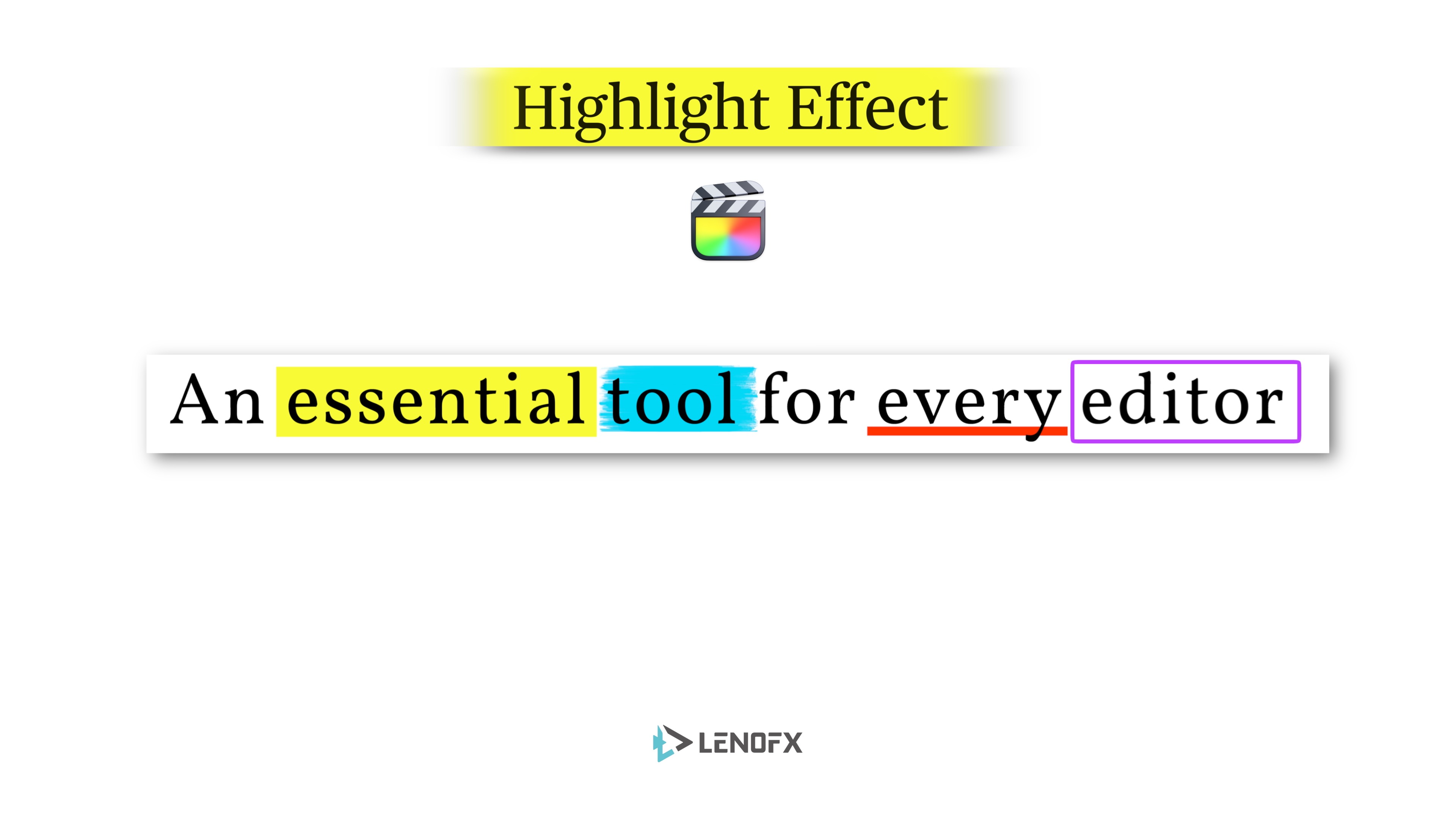 Highlight Effect for FCP Update!