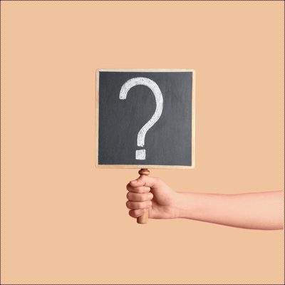 Pancarte avec un point d'interrogation