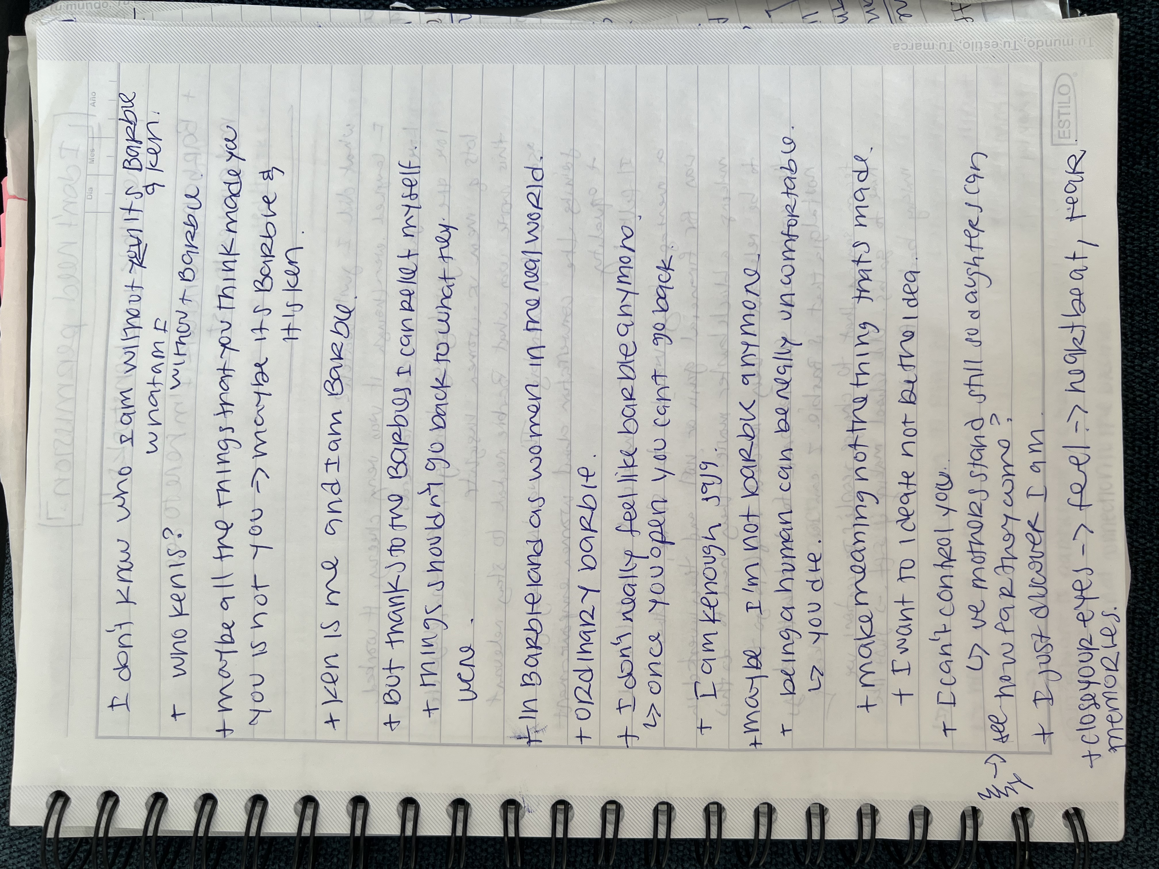 notebook notes 