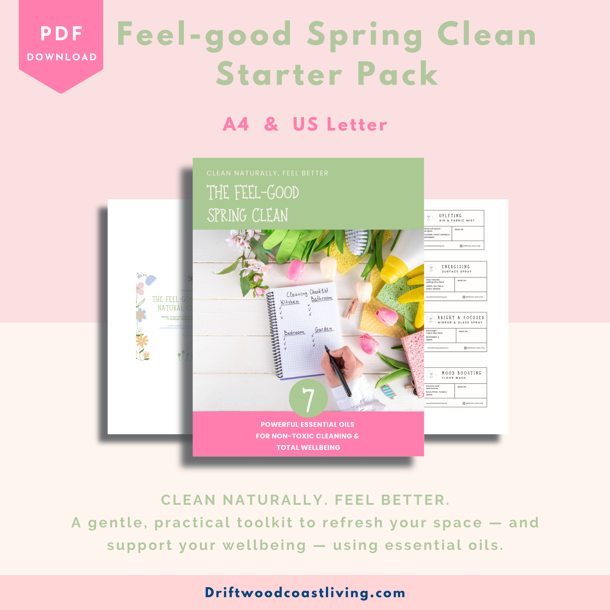 Essential oils for spring cleaning. Spring cleaning checklist