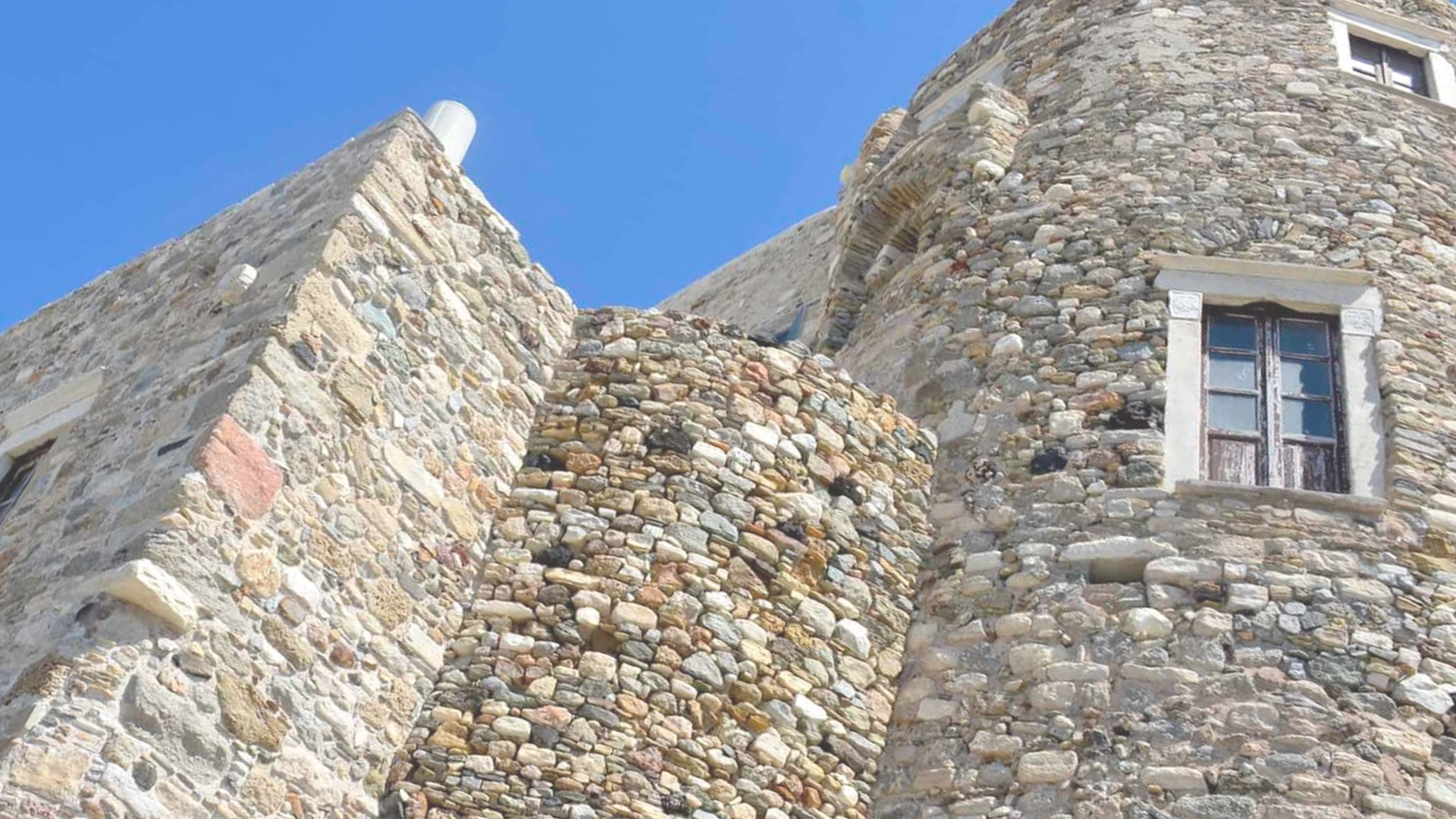 Walls of Crispi Tower Chóra Old Town Náxos