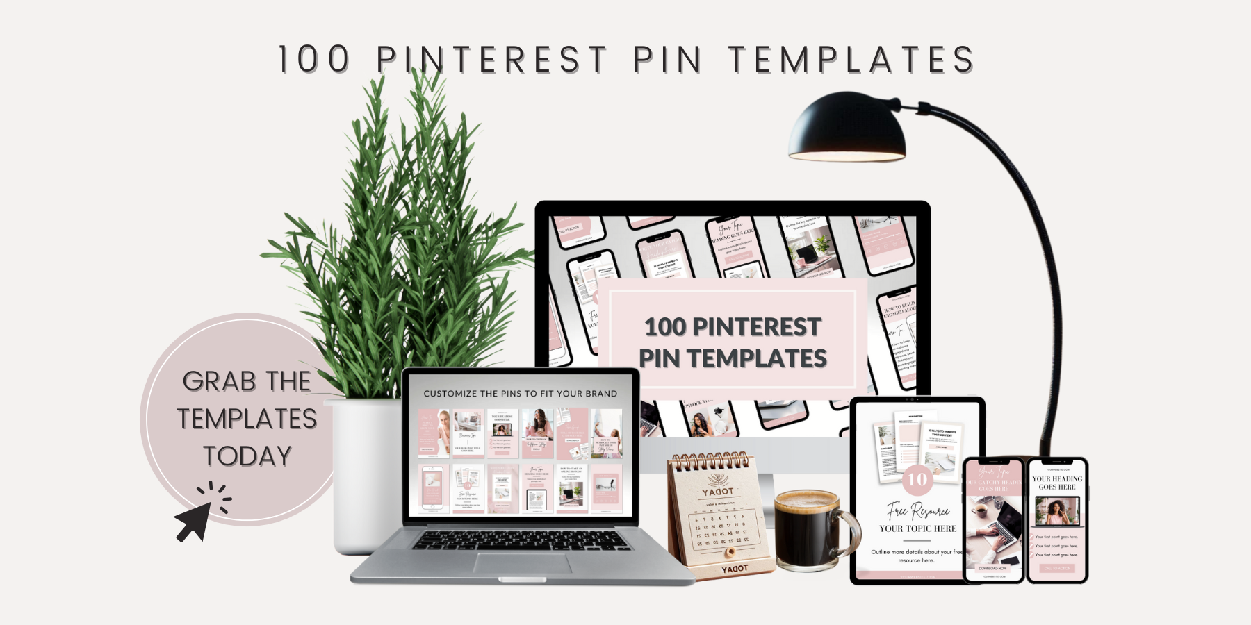 100 Pinterest Pin Templates