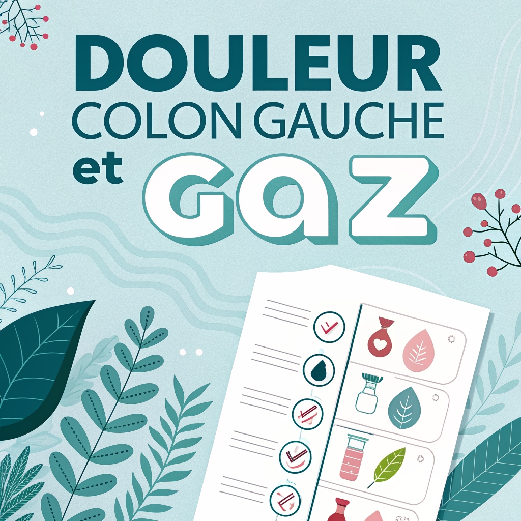 Douleur colon gauche et gaz