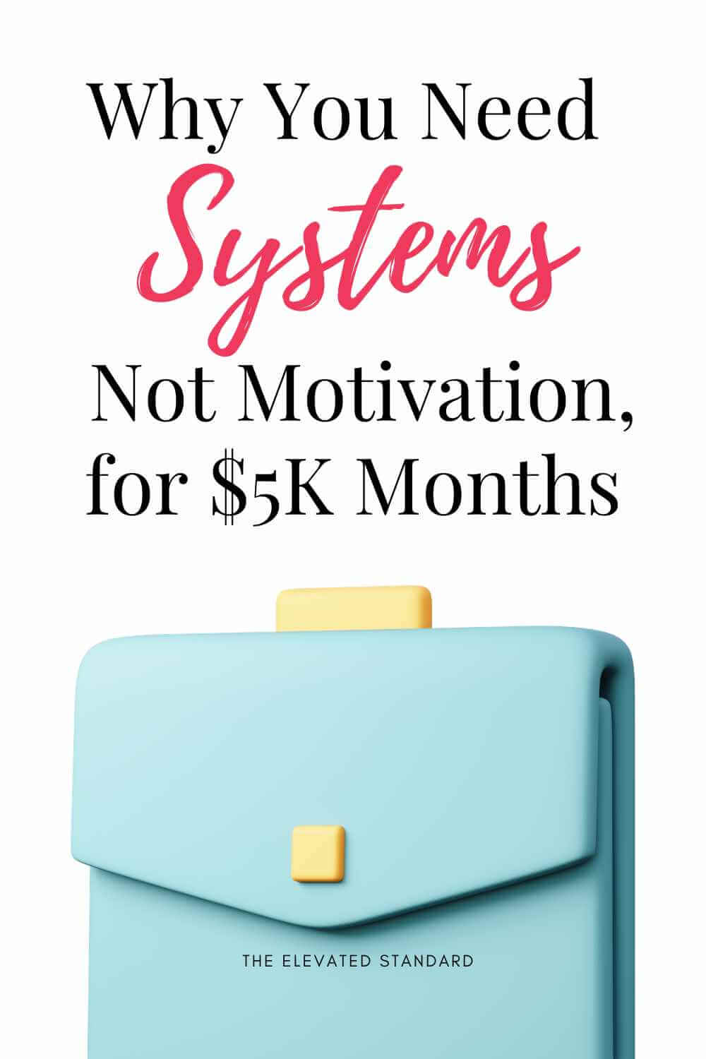  coach planning a $5K month using execution standards and business systems