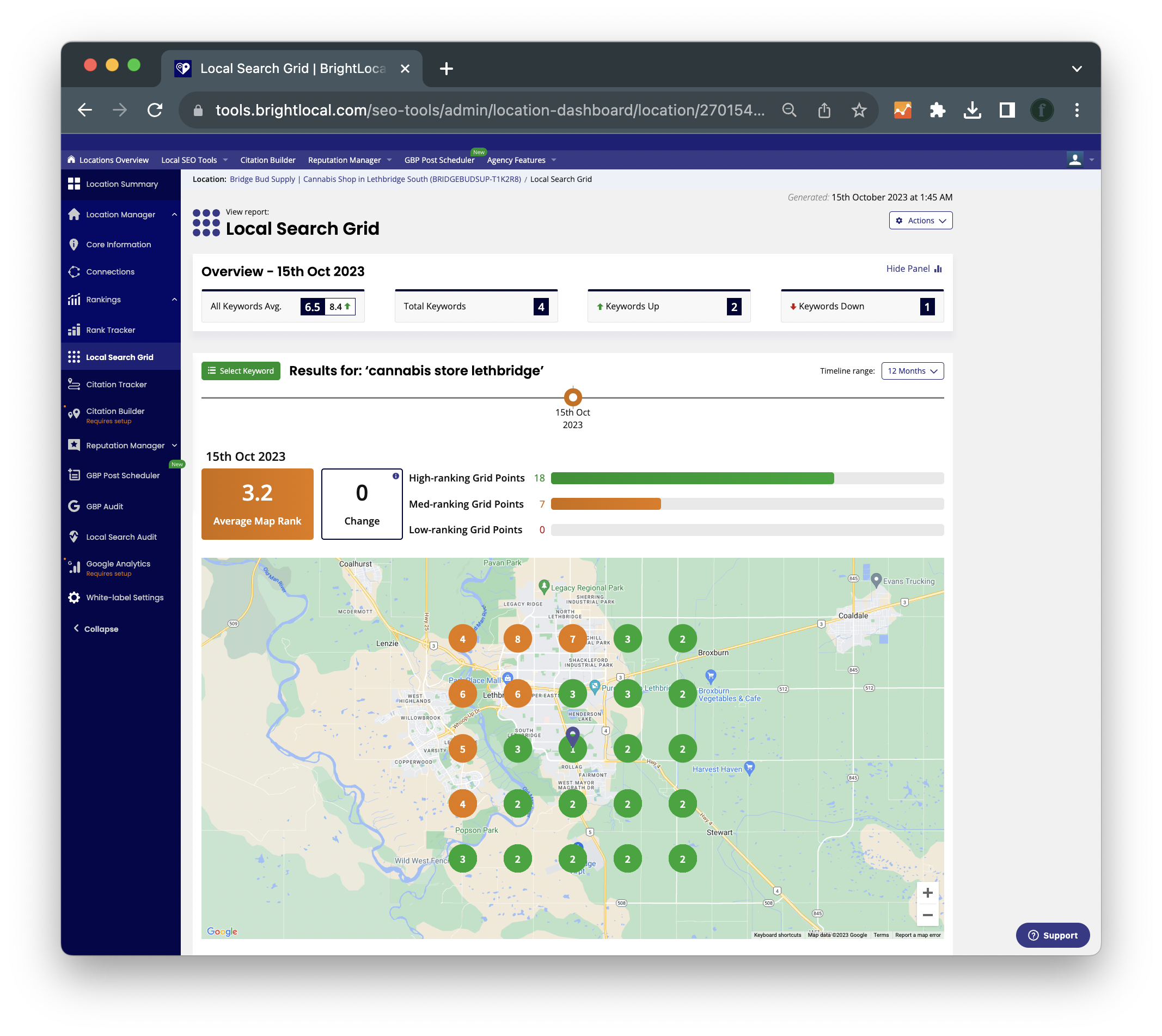 Bud Supply Group local search rankings