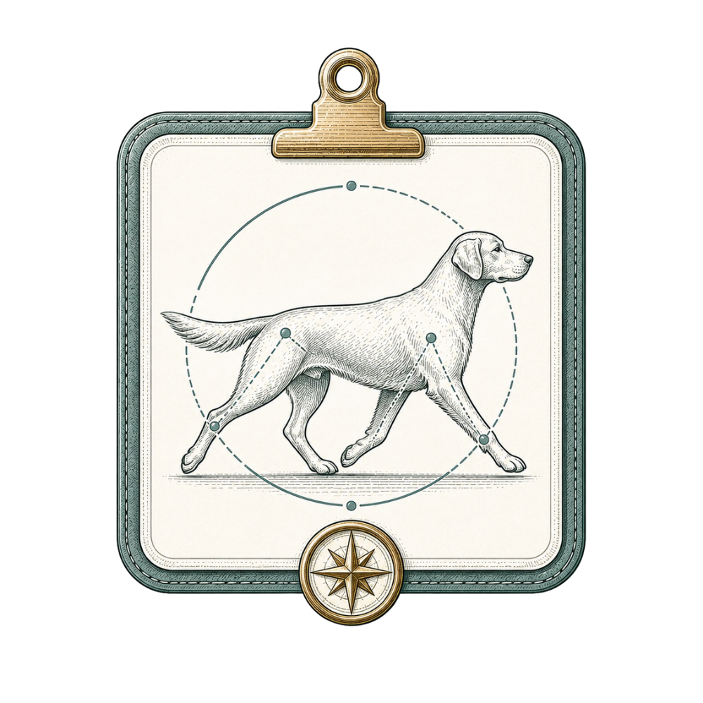 Structure and gait analysis illustration for breeding evaluation