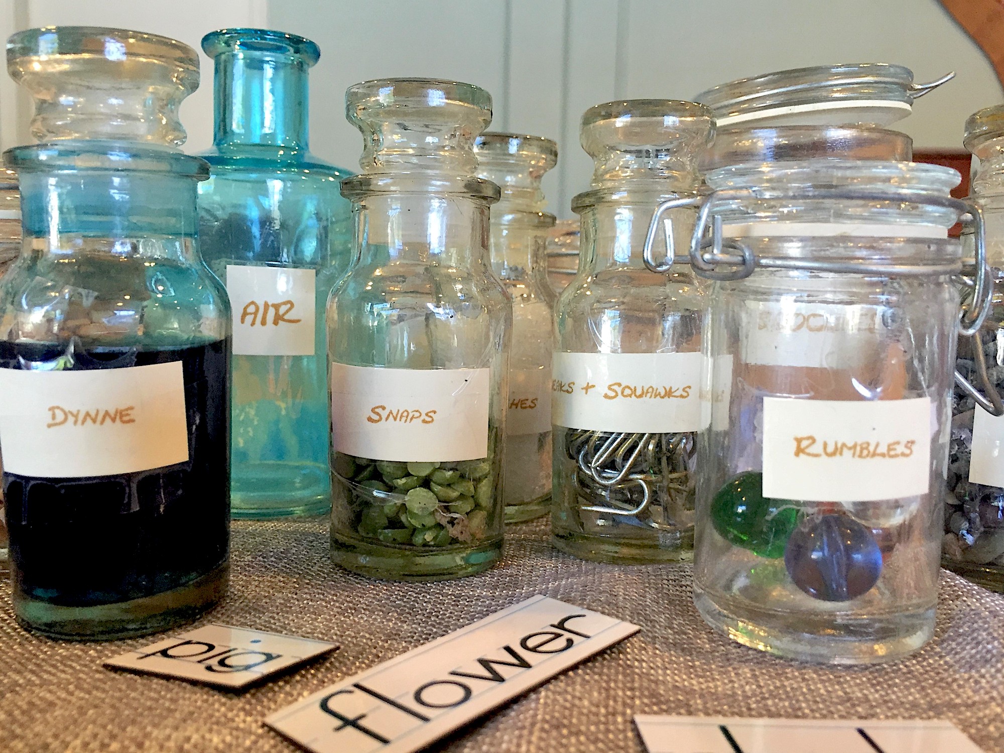 "Sounds" - story props from THE PHANTOM TOLLBOOTH by Norton Juster - LitWits Workshops