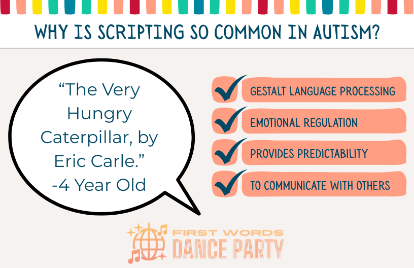 An autism scripting definition that describes why children script.