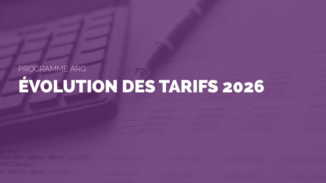 Le prix du Programme ARG™ évolue en 2026