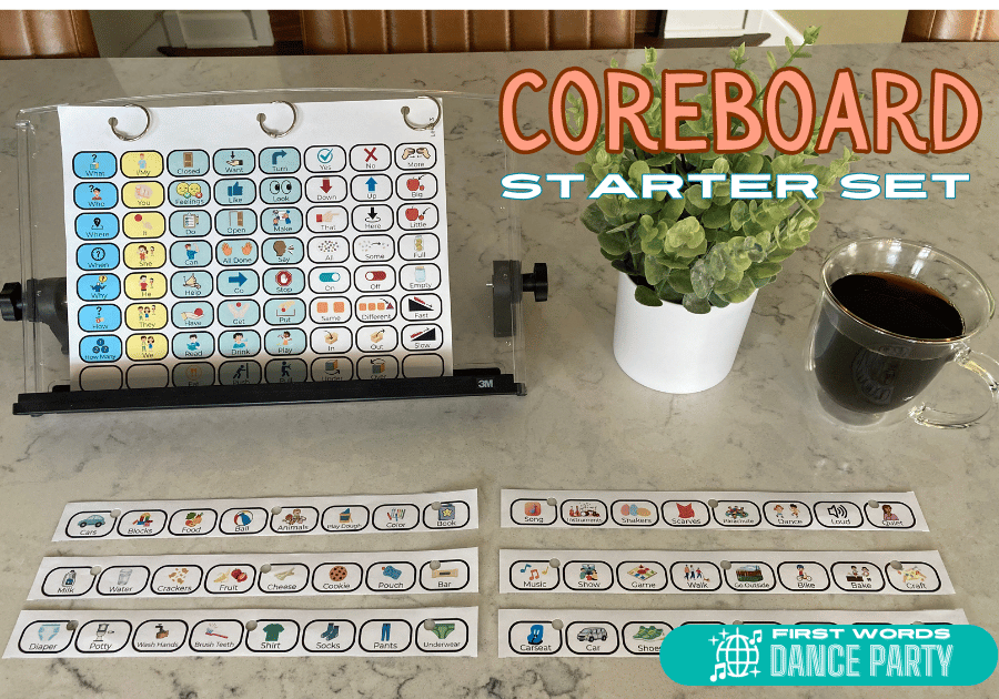 An AAC coreboard starter set for beginners