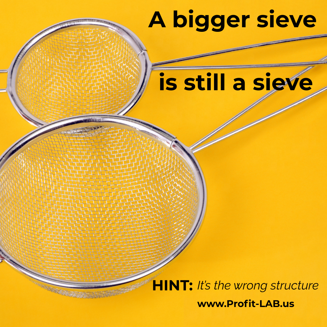 A bigger sieve is still a sieve