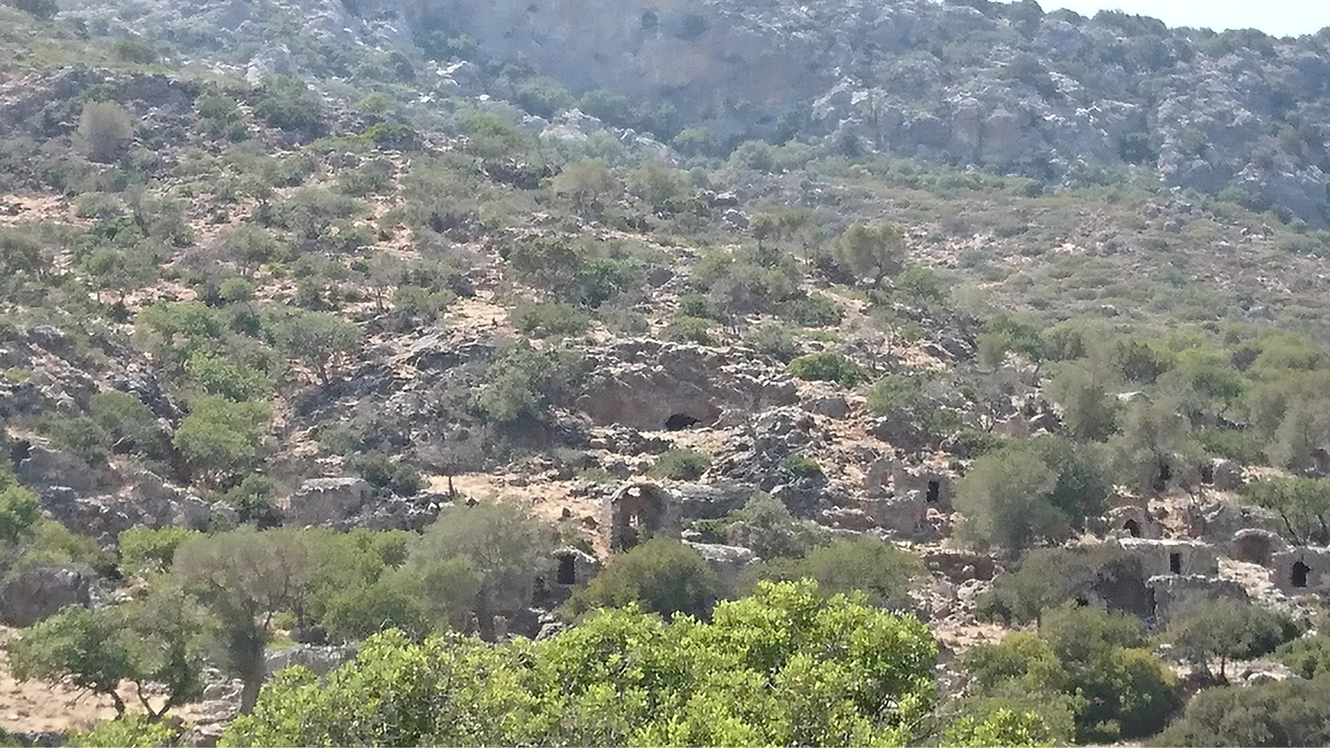 Roman Necropolis Ancient Lissos, Crete Greece