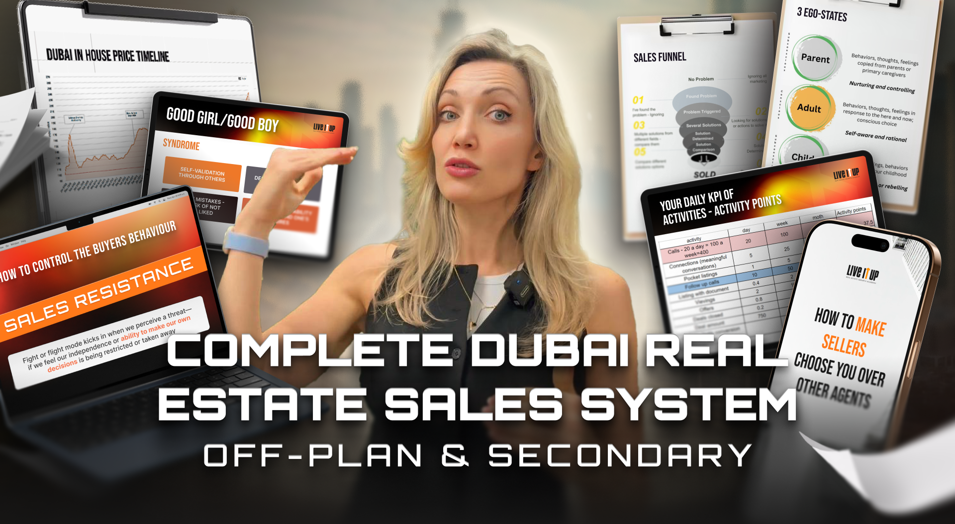 Dubai Real Estate Sales: Off-Plan & Secondary Course — AED 1,490 — 9-part bundle (both tracks combined) — Best for agents who work both sides of the market
