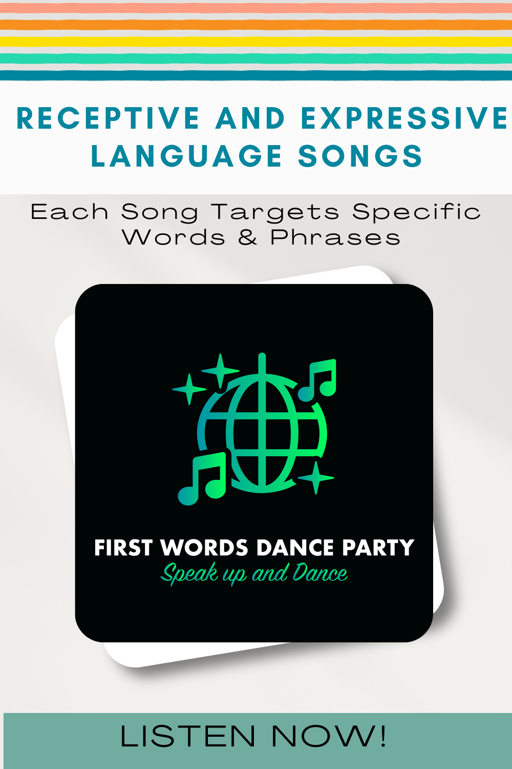 Album cover of receptive and expressive language songs