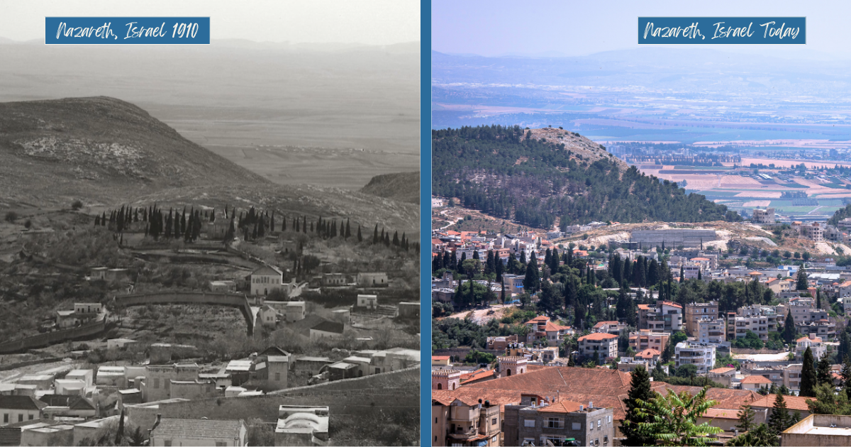 Nazareth Israel Before and After From Israel Rising