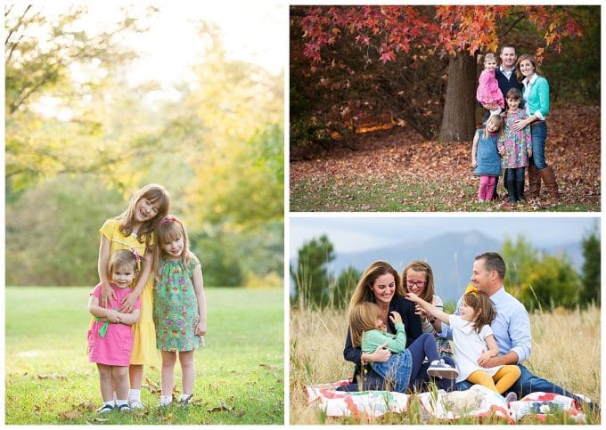 variety of photo examples of family photo outfits