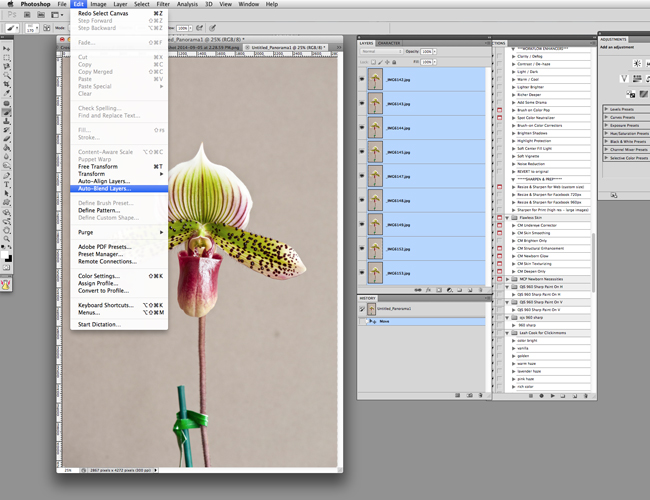 Screenshot of select layers on photoshop another step.