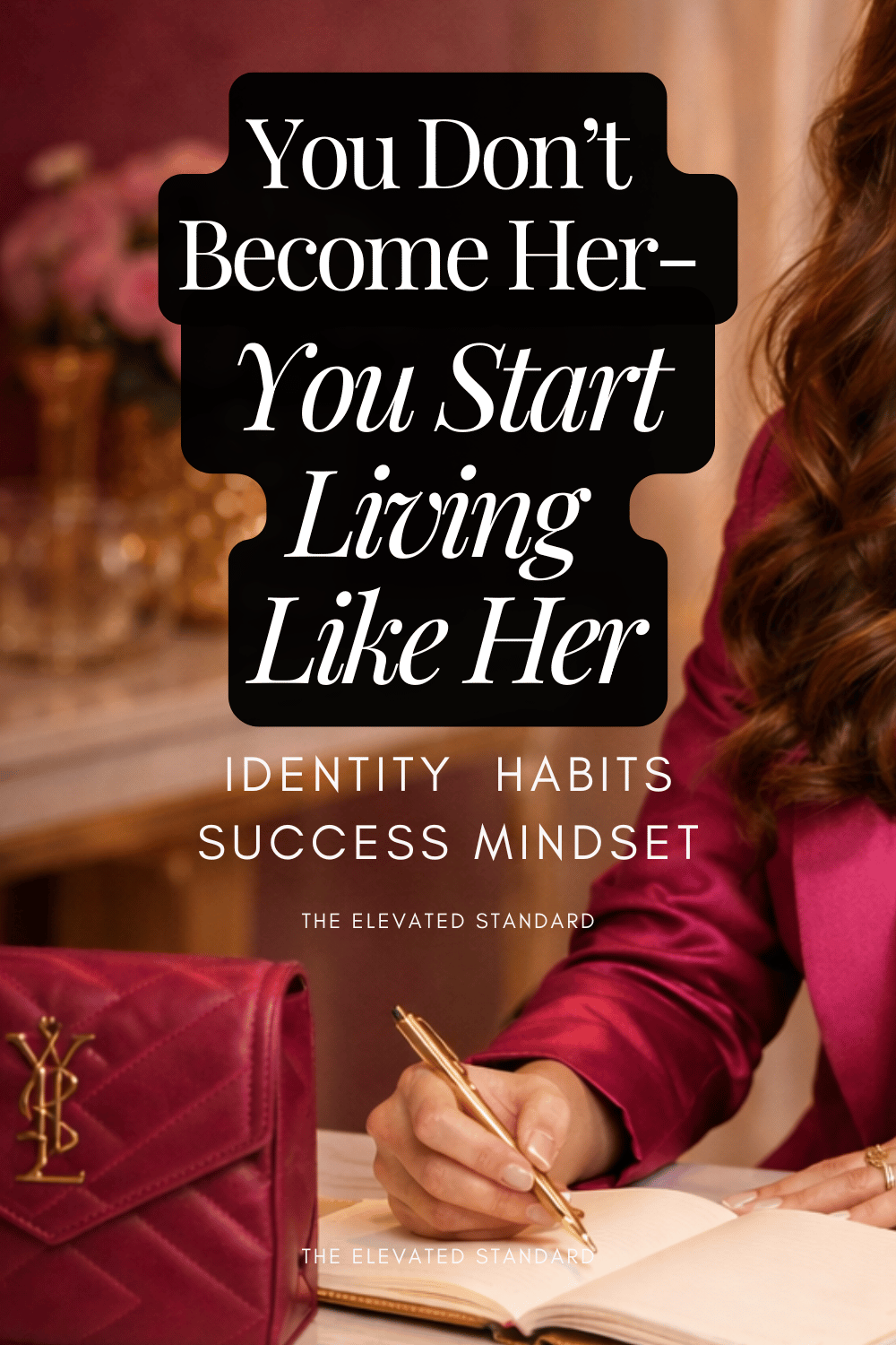 female entrepreneur embracing identity shift and higher standards while building her business