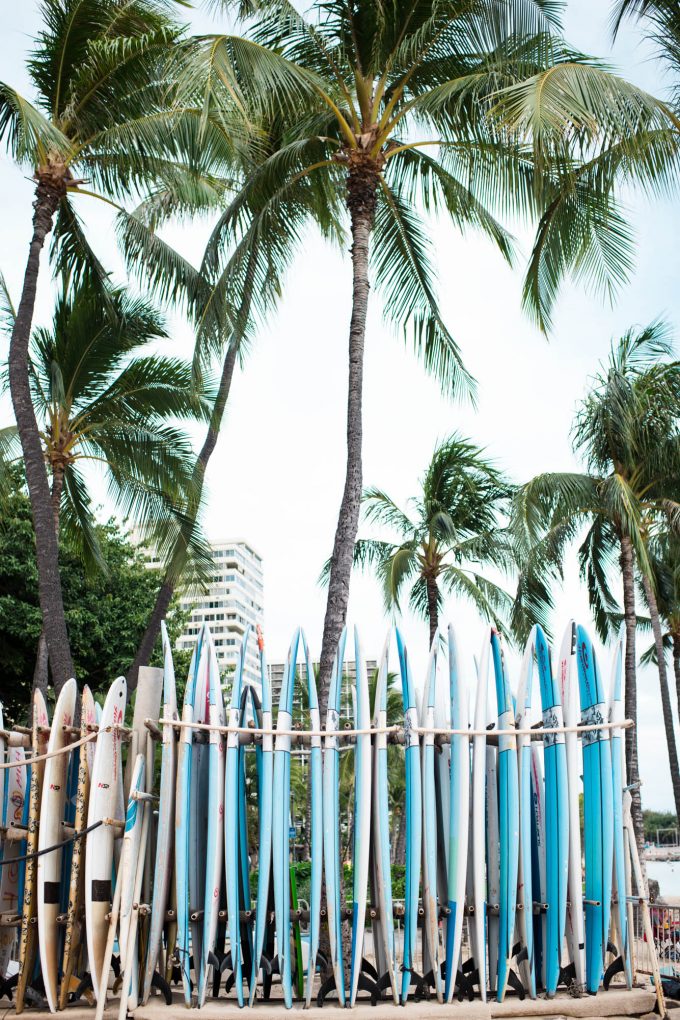 Creative photography photo of blue surf boards