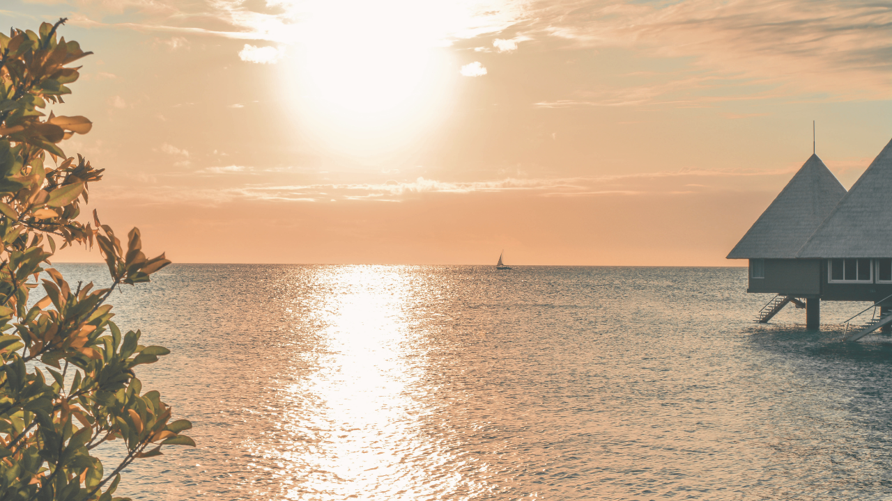 Nouveau départ : coucher de soleil symbolisant l'espoir et le renouveau.