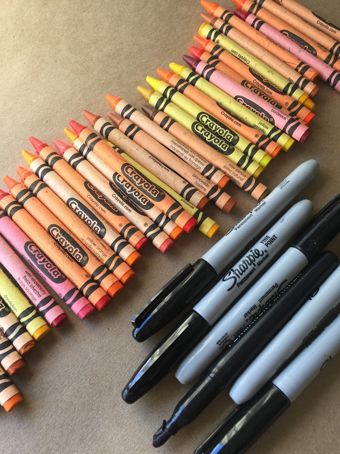 Supplies for drawing a butterfly like Francisco Jiménez did in THE CIRCUIT - a creative teaching idea by LitWits workshops