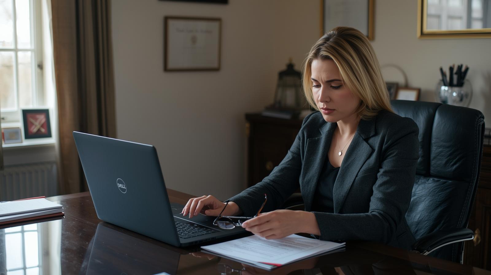 HR professional reviewing GDPR screening compliance