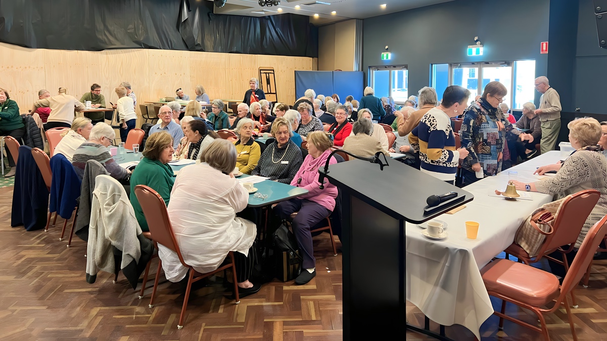 View from the lectern.
