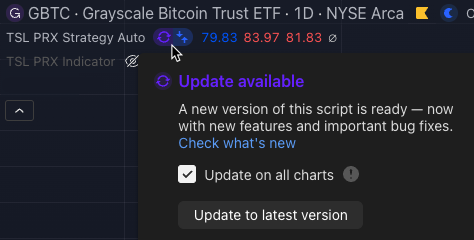 How to Update PRX Strategy Version