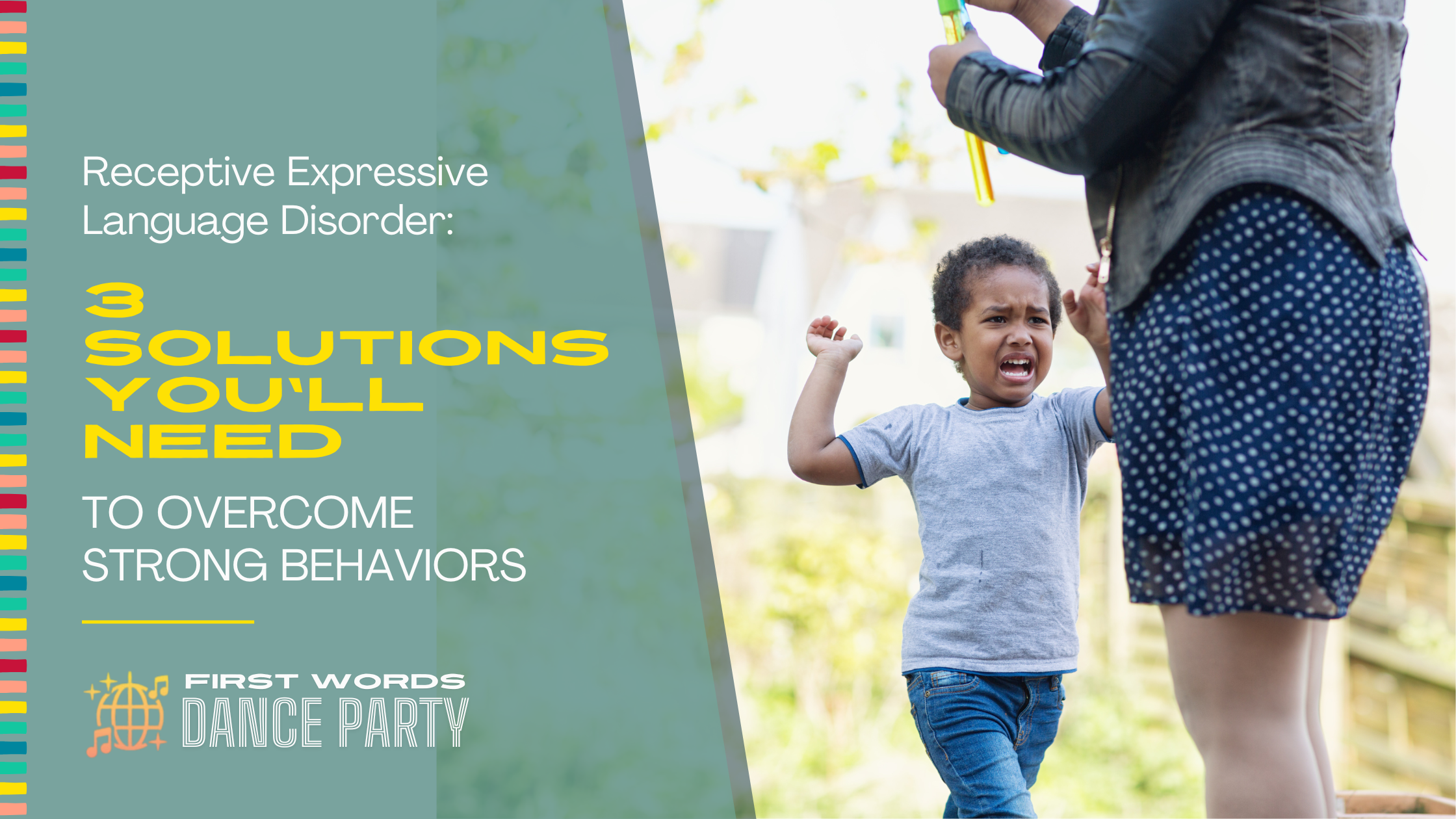 A child with receptive expressive language disorder demonstrating challenging behaviors.