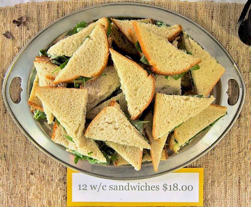 Louis and Serena's watercress sandwiches at The Ritz activity for teaching The Trumpet of the Swan by E.B. White - a creative teaching idea from LitWits workshops