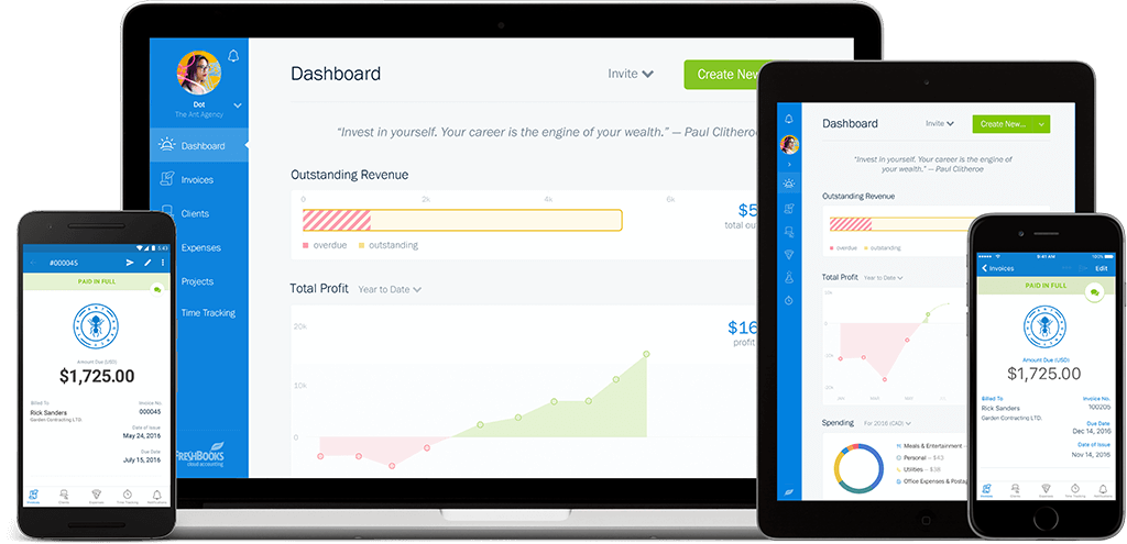 Freshbooks Screenshot