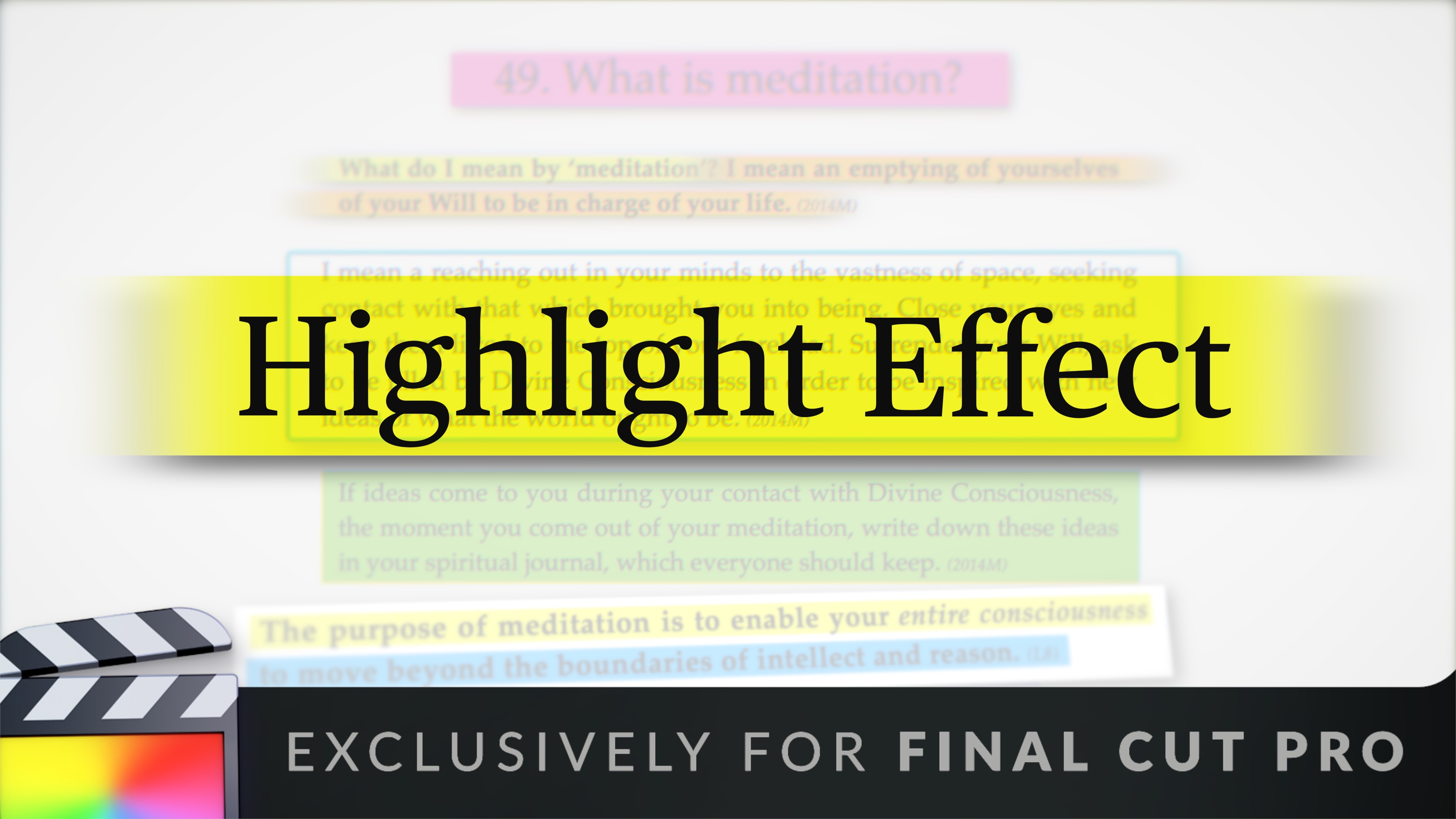Highlight Effect for Final Cut Pro