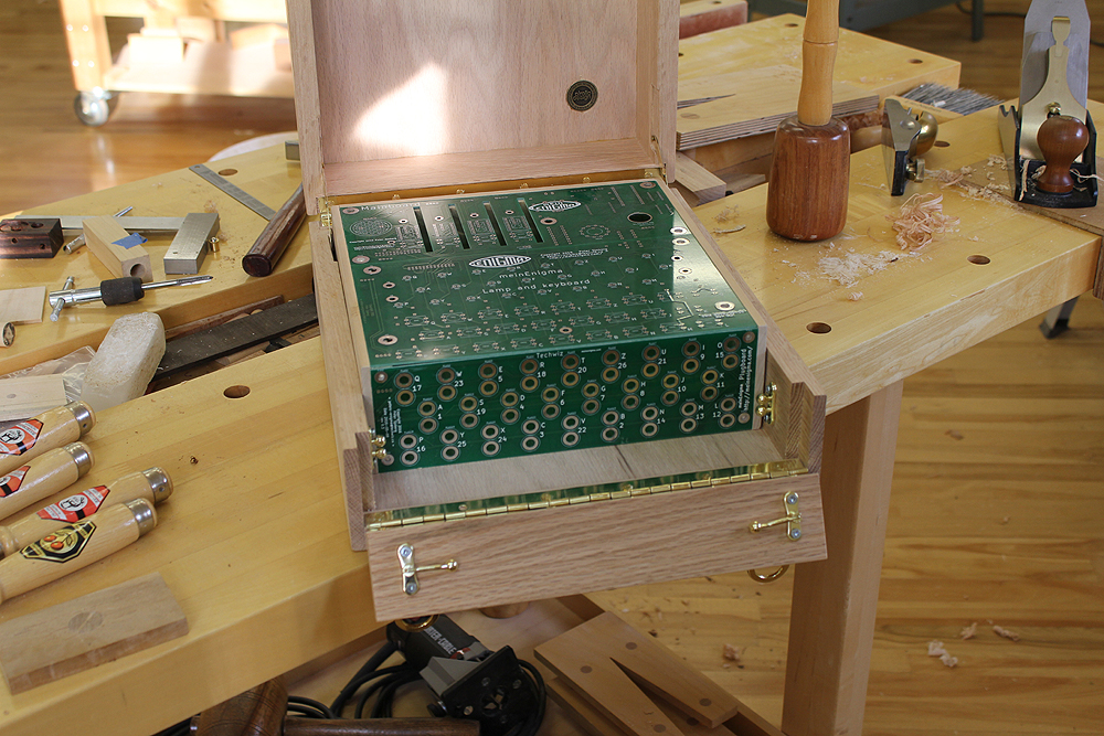 Enigma Machine Wooden Case