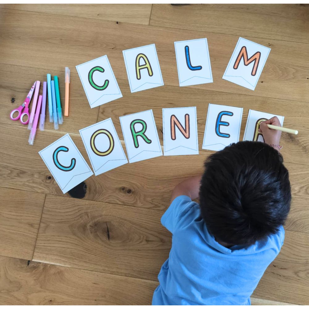 diy calm corner setup