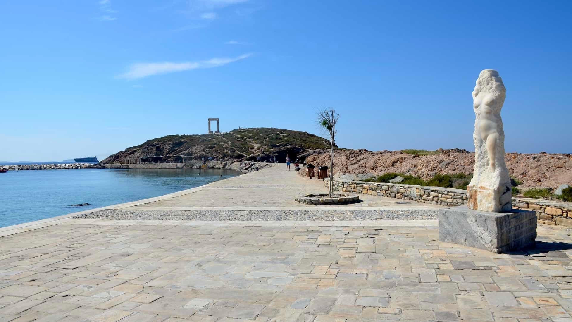 Causeway and Aphrodite Statue