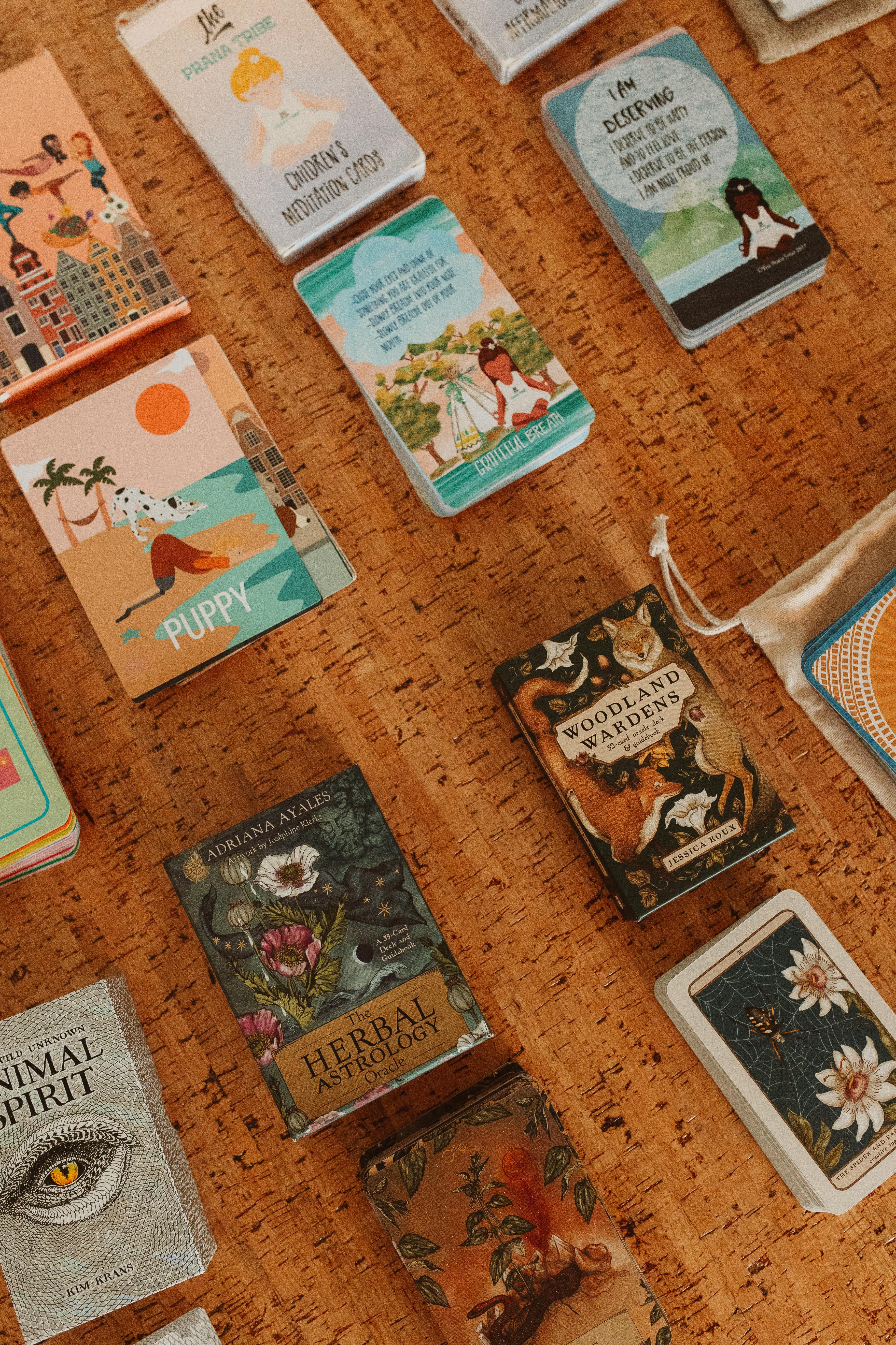 Yoga cards for a kids yoga class