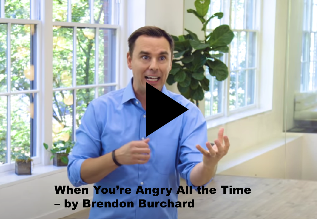 Brendon Burchard talks about Anger